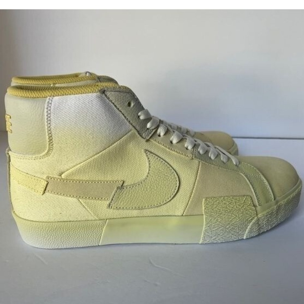 Nike SB Zoom Blazer Mid Men's 11.5 DR9087-700 Lemon Wash Yellow Skate Shoes - Picture 3 of 12